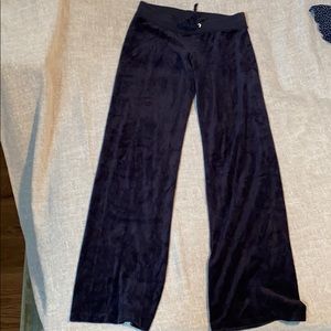 Juicy couture navy velour pants